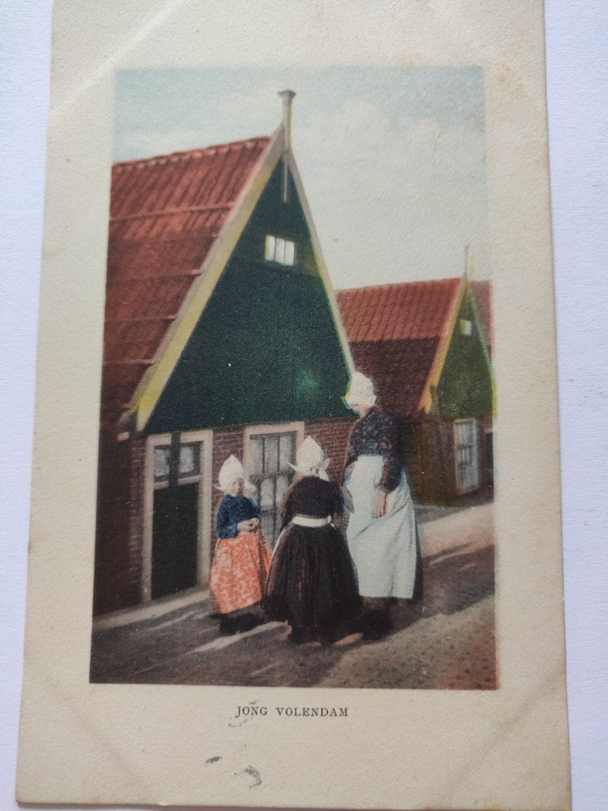 X3066 Volendam 1918 naar Dordt, Ophalen of Verzenden, Voor 1920, Noord-Holland