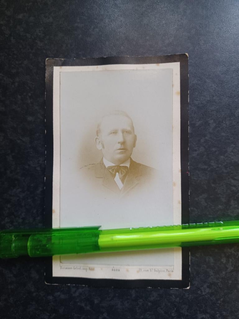 Fotobidprentje Aalst Waalre Theodorus v Dijk 1840 1902, Ophalen, Bidprentje