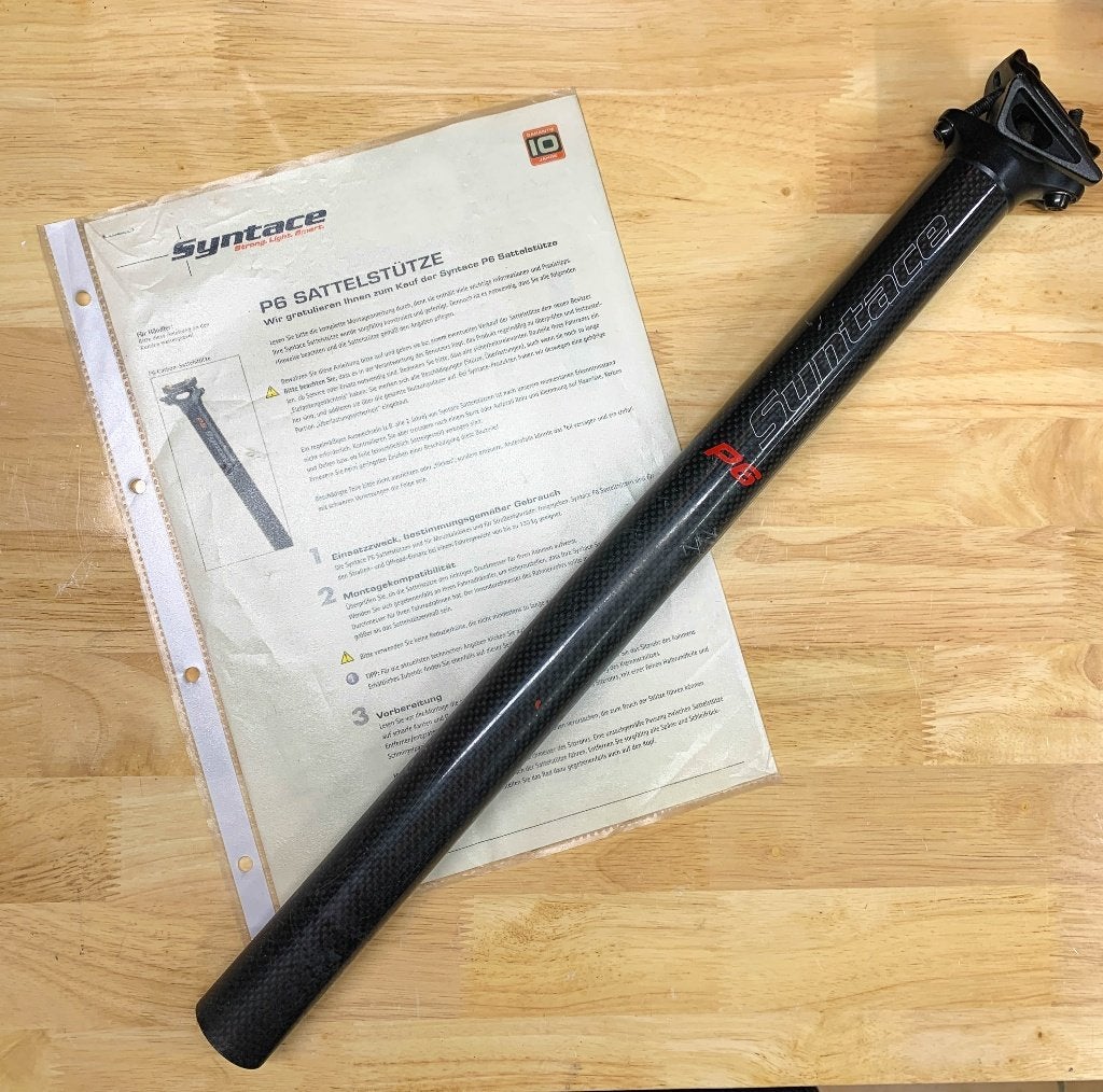 Syntace P6 carbon MTB zadelpen 34,9 x 480 mm, Gebruikt, Zadel, Verzenden, Gravelbike