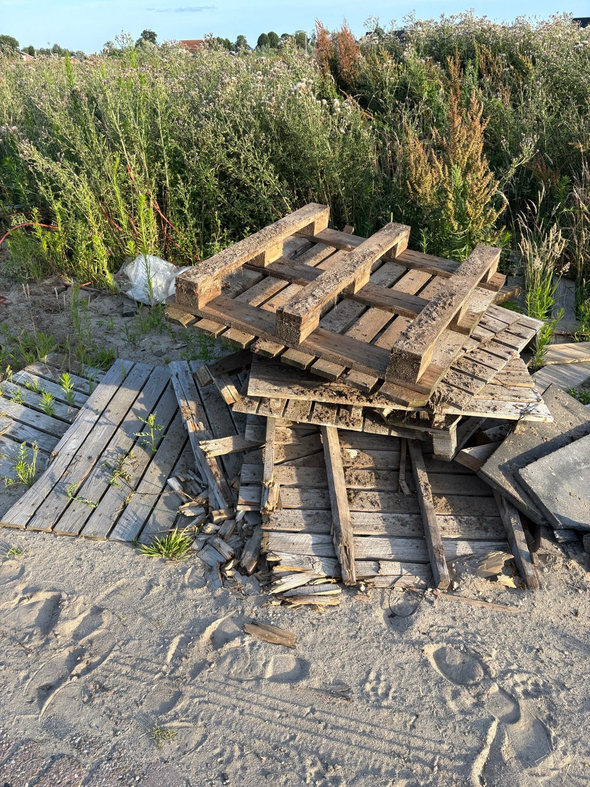 Brandhout van pallets en planken, Minder dan 3 m³, Ophalen, Overige houtsoorten, Blokken