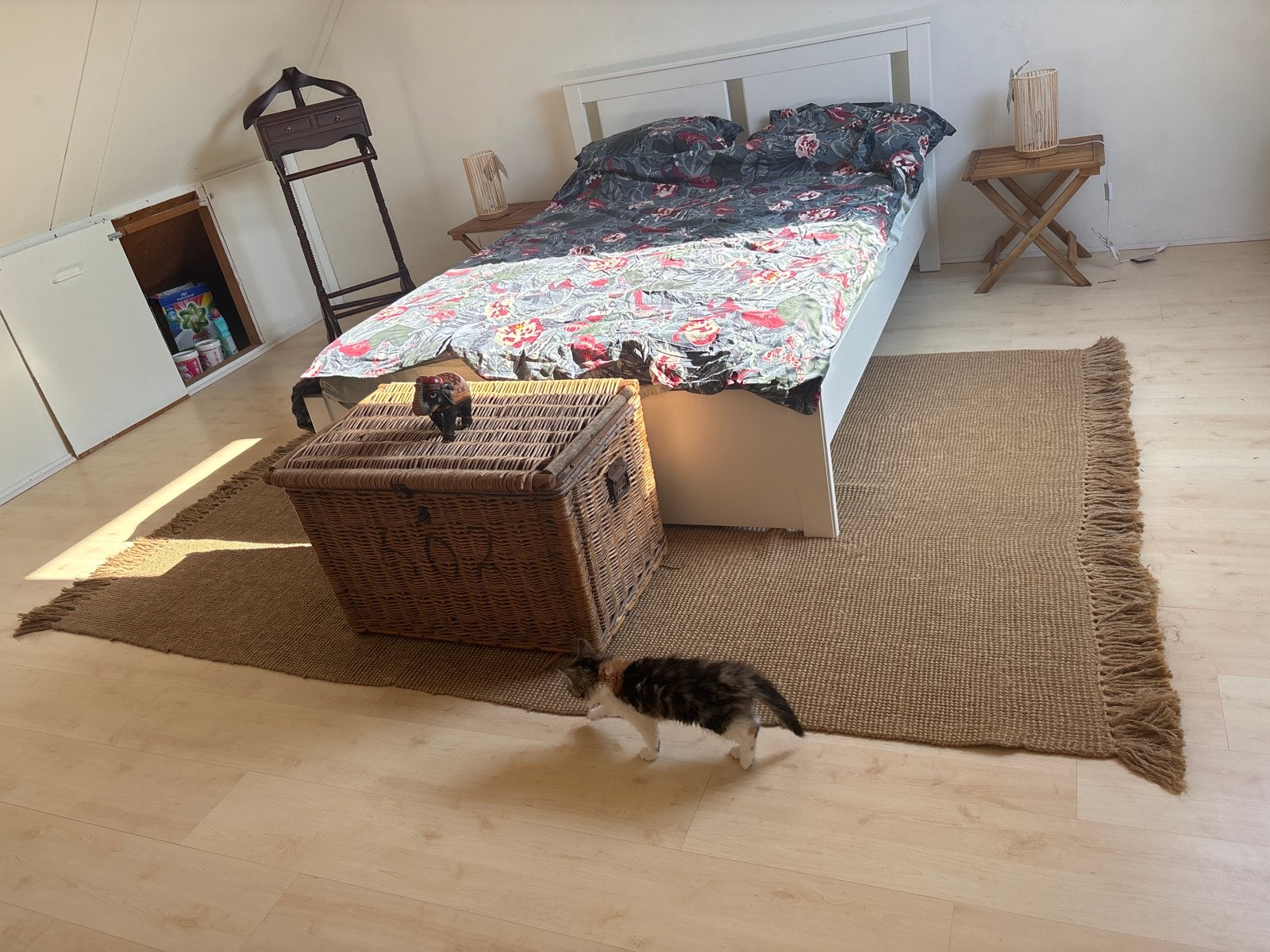 Juten vloerkleed, 180x250 cm, zo goed als nieuw, Ophalen, Bruin, 150 tot 200 cm, 200 cm of meer