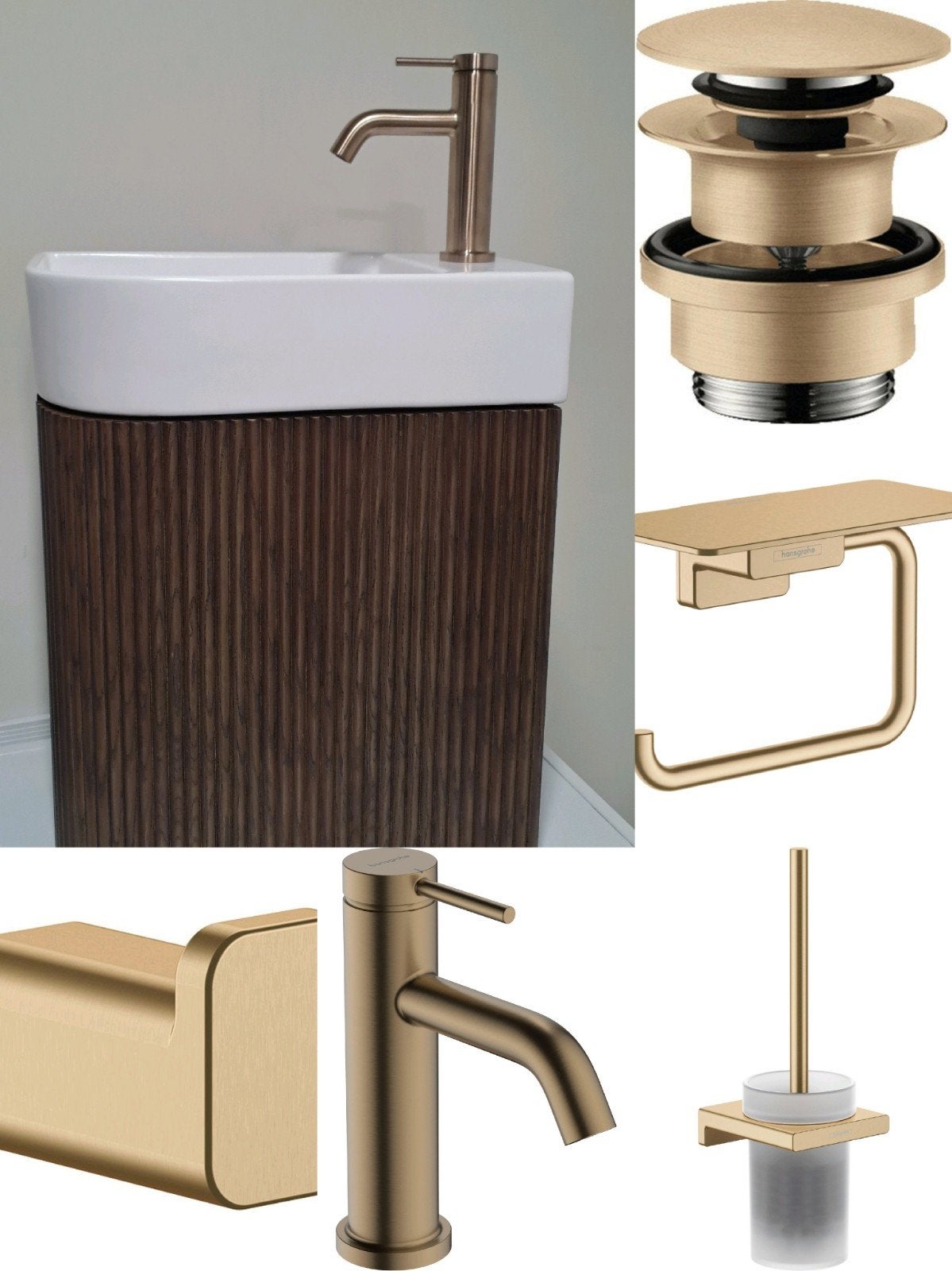 INK fonteinmeubelset + toilet accessoires Hansgrohe 🤩, Ophalen, Nieuw, Toilet