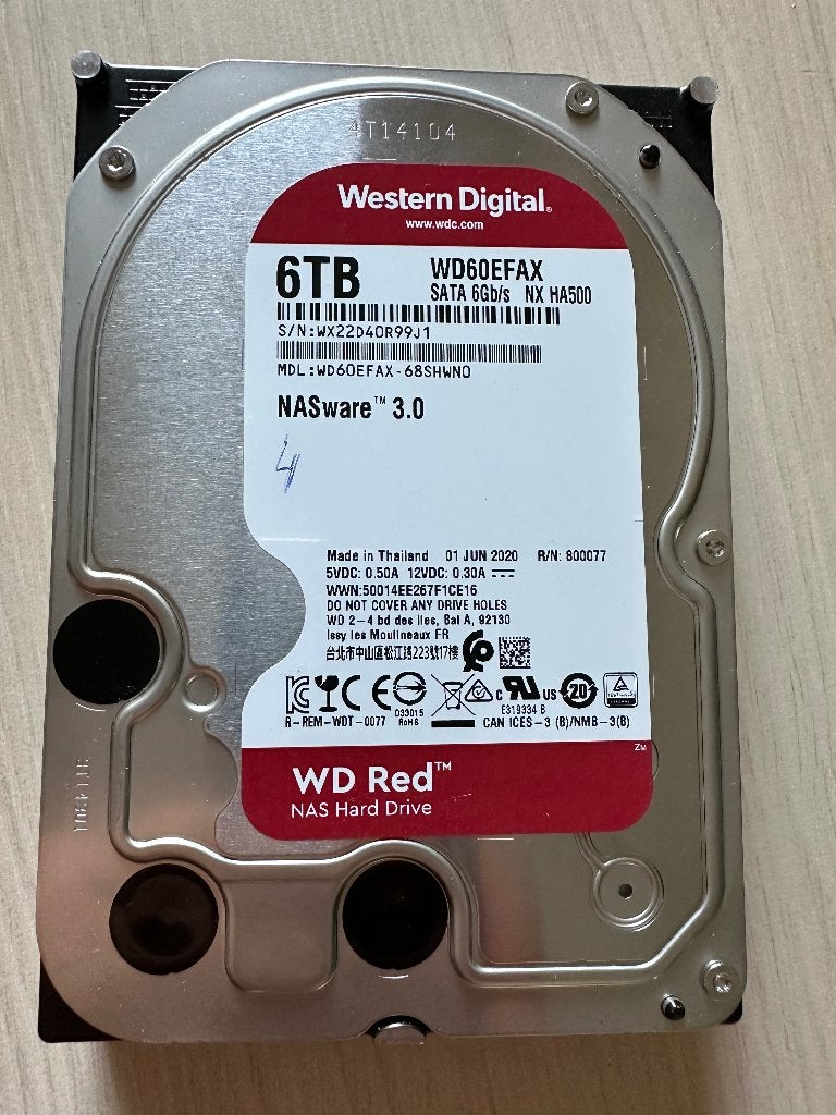 Western Digital WD Red 6TB NAS Hard Drive, Intern, Ophalen of Verzenden, Desktop, 6TB