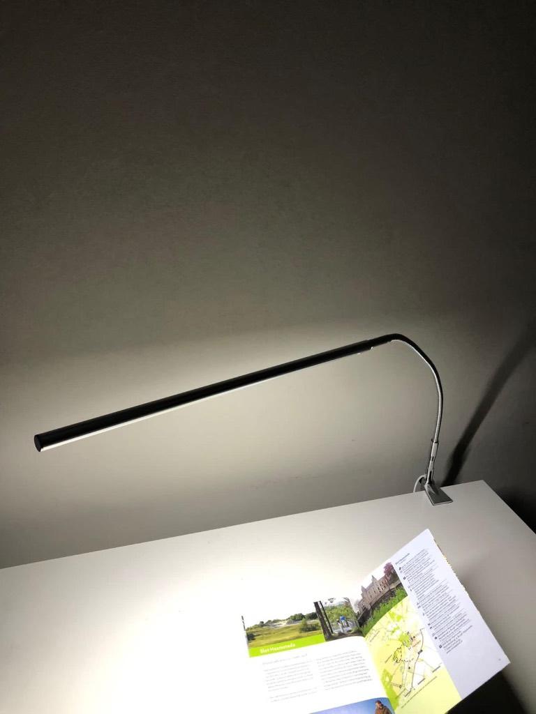 Tafellamp met flexibele zwanenhals, Ophalen, 50 tot 75 cm, Zo goed als nieuw, Metaal