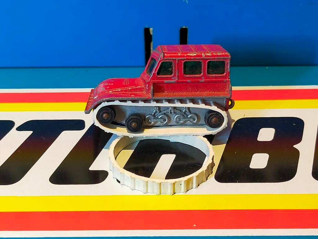 Vintage Lesney Matchbox Snowtrack, Ophalen of Verzenden, Gebruikt, Hijskraan, Tractor of Landbouw, Lesney