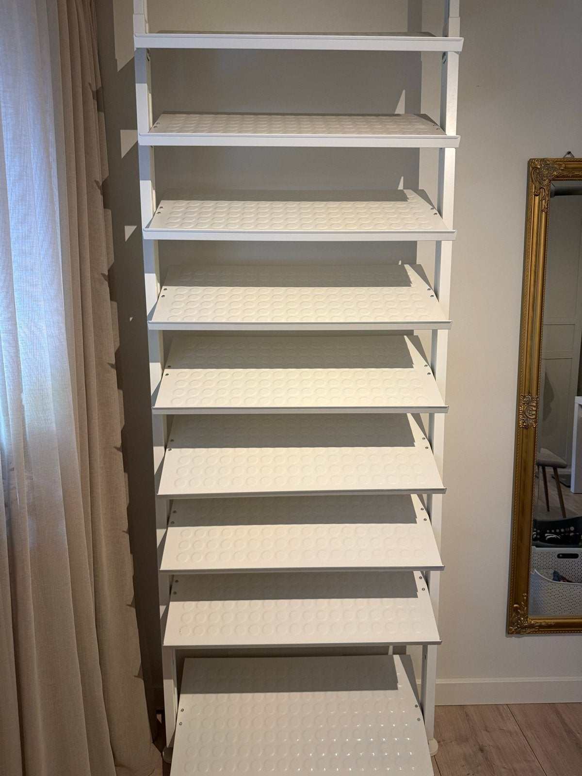 IKEA schoenenrek / opbergrek - vloer-plafond systeem, Huis en Inrichting, Kasten | Schoenenrekken, Ophalen, Zo goed als nieuw