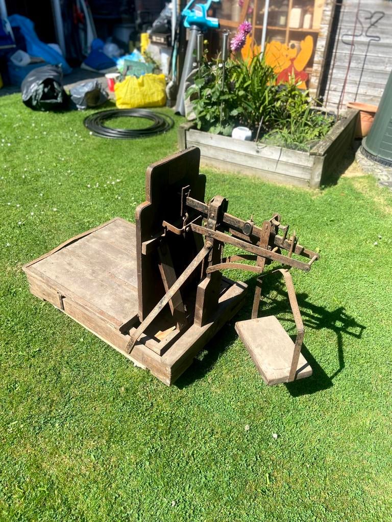 Oude antieke bascule, Ophalen of Verzenden, Gebruikt, 500 gram of grover, Minder dan 10 kg