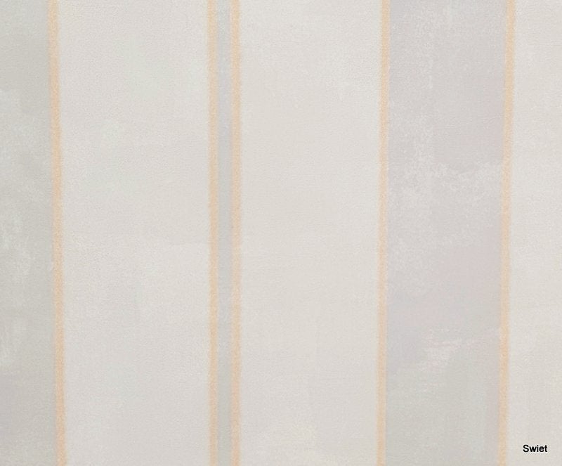 12760 Vinyl strepen behang zacht grijs wit Art Wall swiet, Ophalen of Verzenden, Zwart