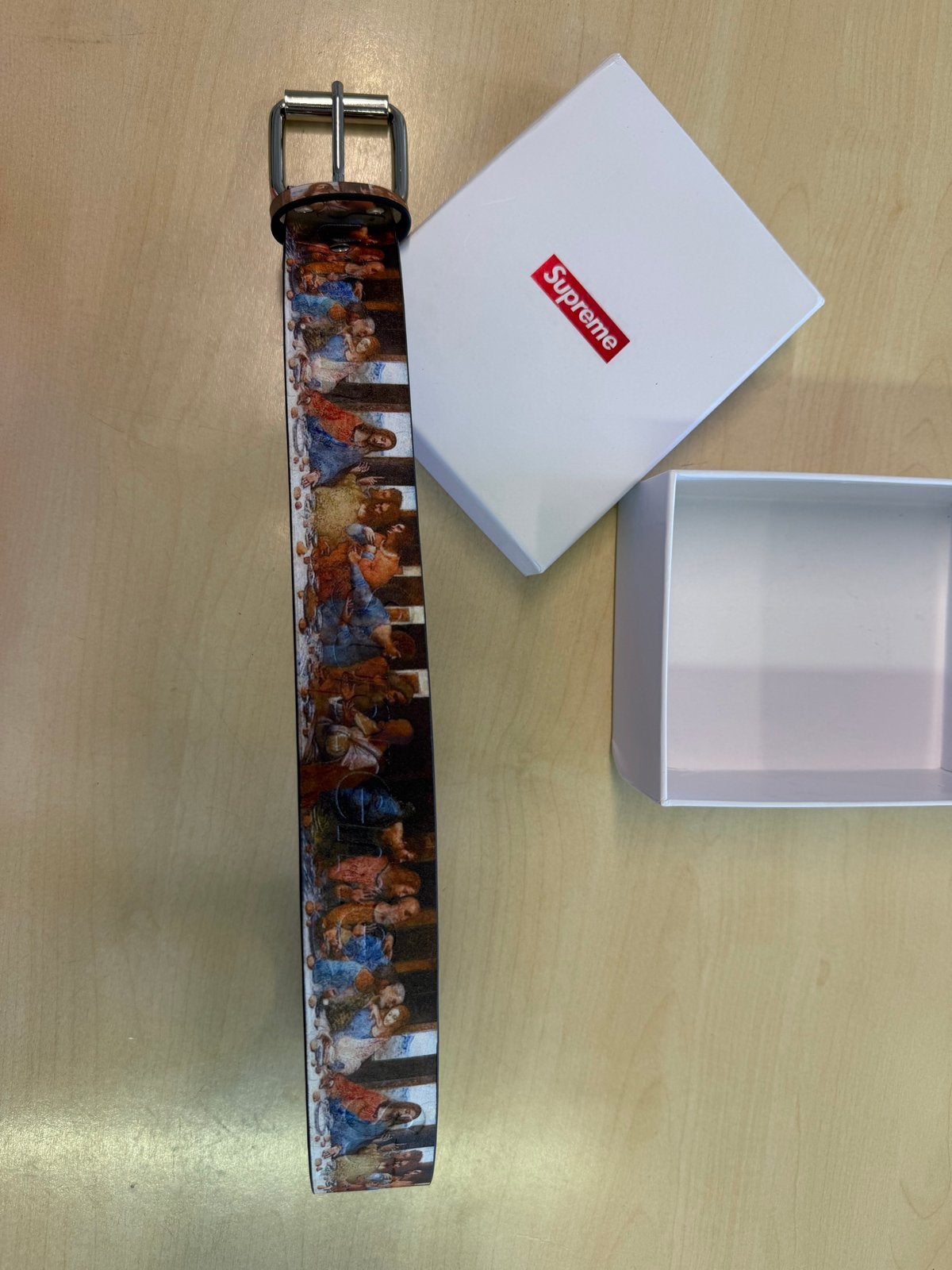 Supreme The Last Supper Riem - 120 cm, Overige kleuren, Echt leder, Ophalen of Verzenden, Zo goed als nieuw