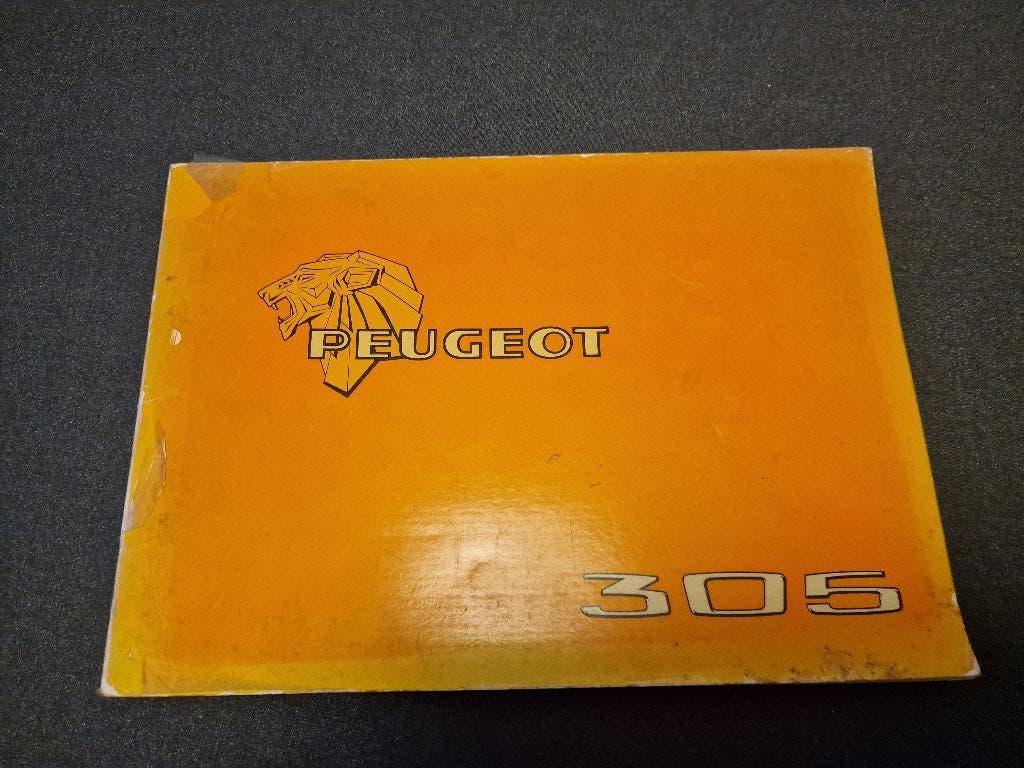 Originele Peugeot 305 Handleiding, Ophalen