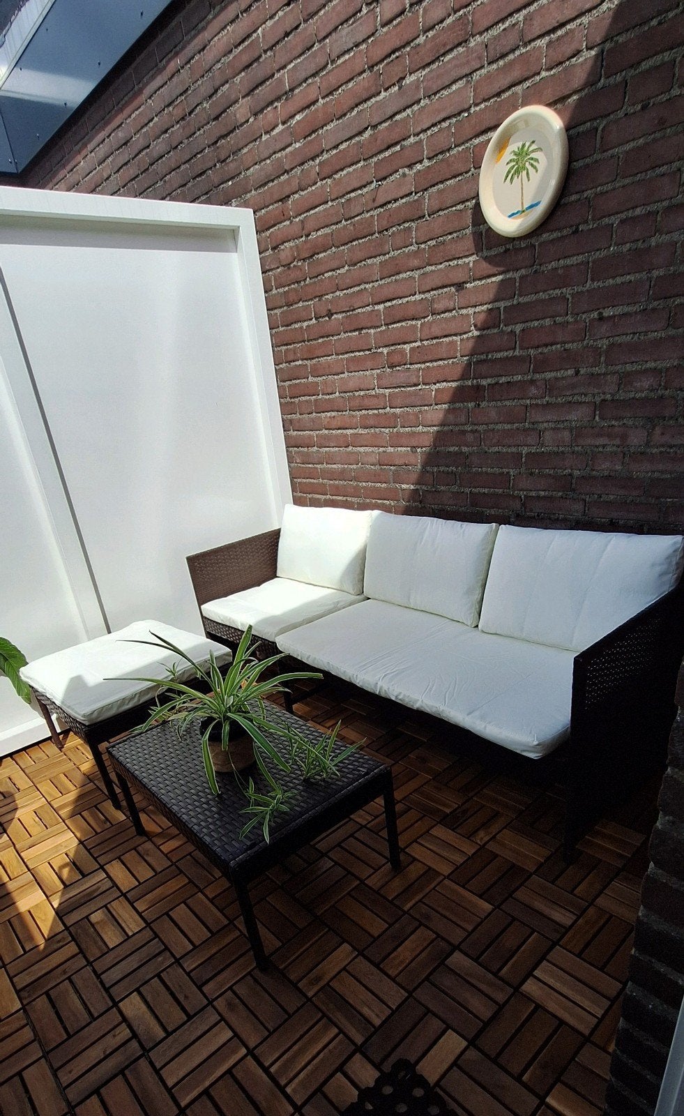 3-delige loungeset voor het balkon/tuin met beschermhoes, 150 tot 300 cm, Ophalen