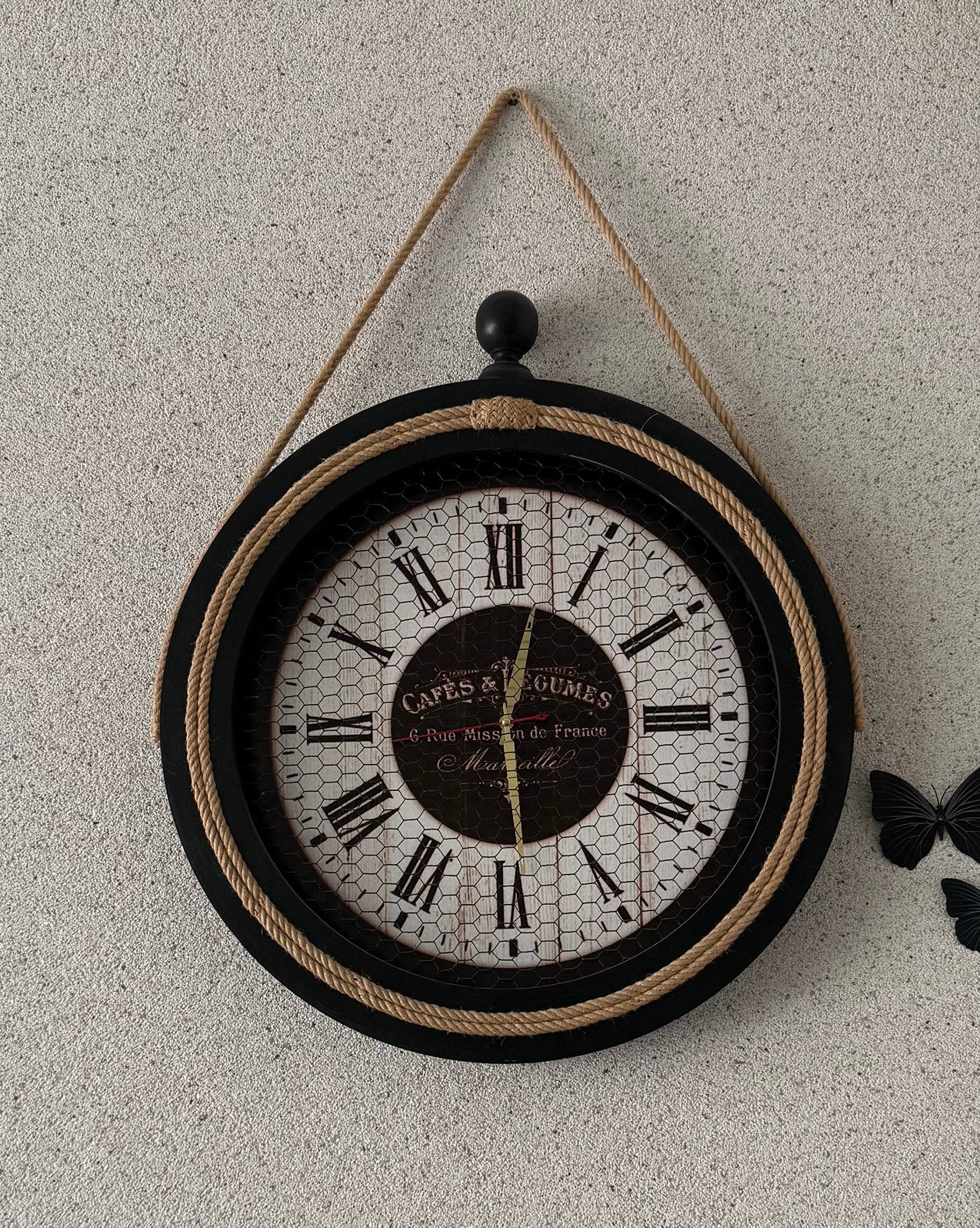 Wandklok 60 cm diagonaal, Ophalen, Zo goed als nieuw, Wandklok