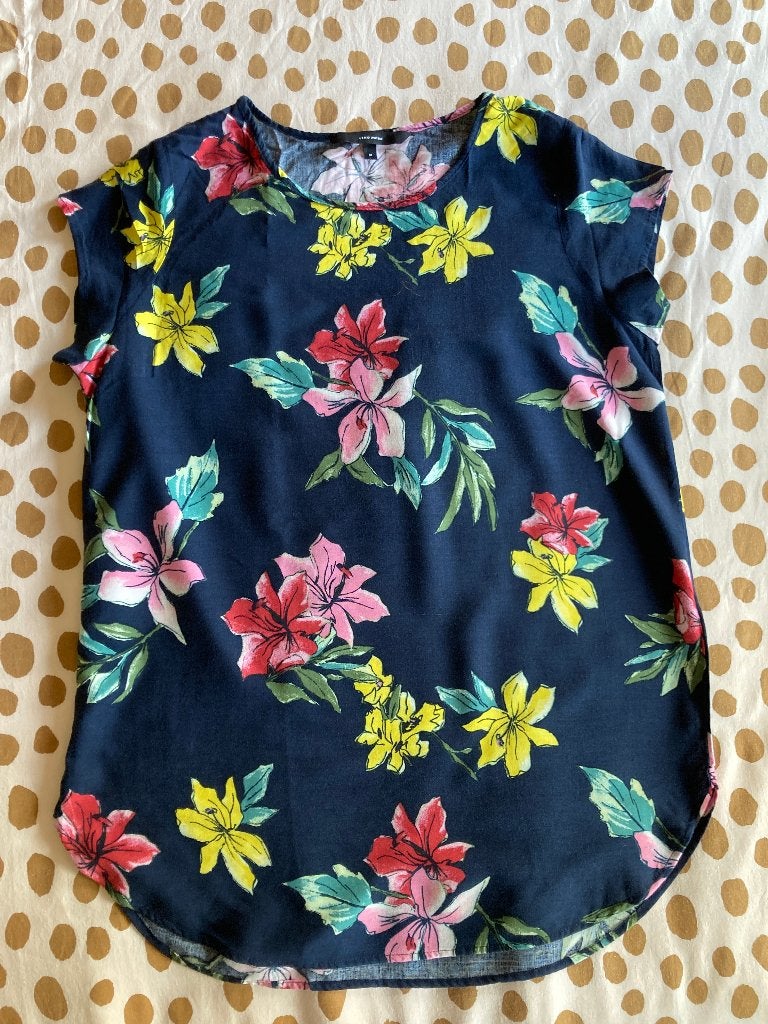 Blauw gebloemd shirt Vero Moda – maat M, Kleding | Dames, T-shirts, Maat 38/40 (M), Blauw, Vero Moda, Ophalen of Verzenden