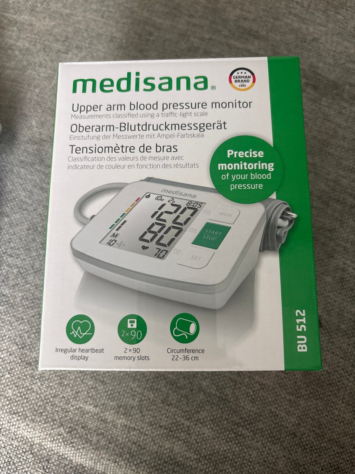 Medisana Bloeddrukmeter BU 512 bovenarm, Ophalen of Verzenden, Nieuw, Overige typen