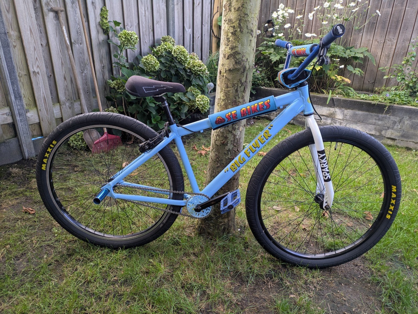 SE Bikes Big Flyer 29 inch BMX - Lichtblauw, Fietsen en Brommers, Ophalen, 24 inch of meer, Gebruikt, SE Bikes