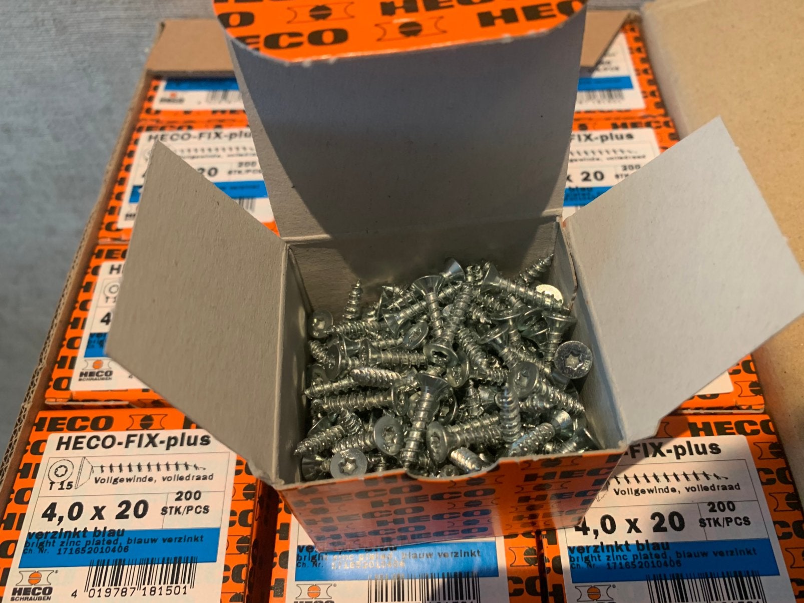 HECO-FIX-PLUS SCHROEVEN – 3 MATEN – 153 DOZEN BESCHIKBAAR, Heco, Heco, Schroeven, Nieuw