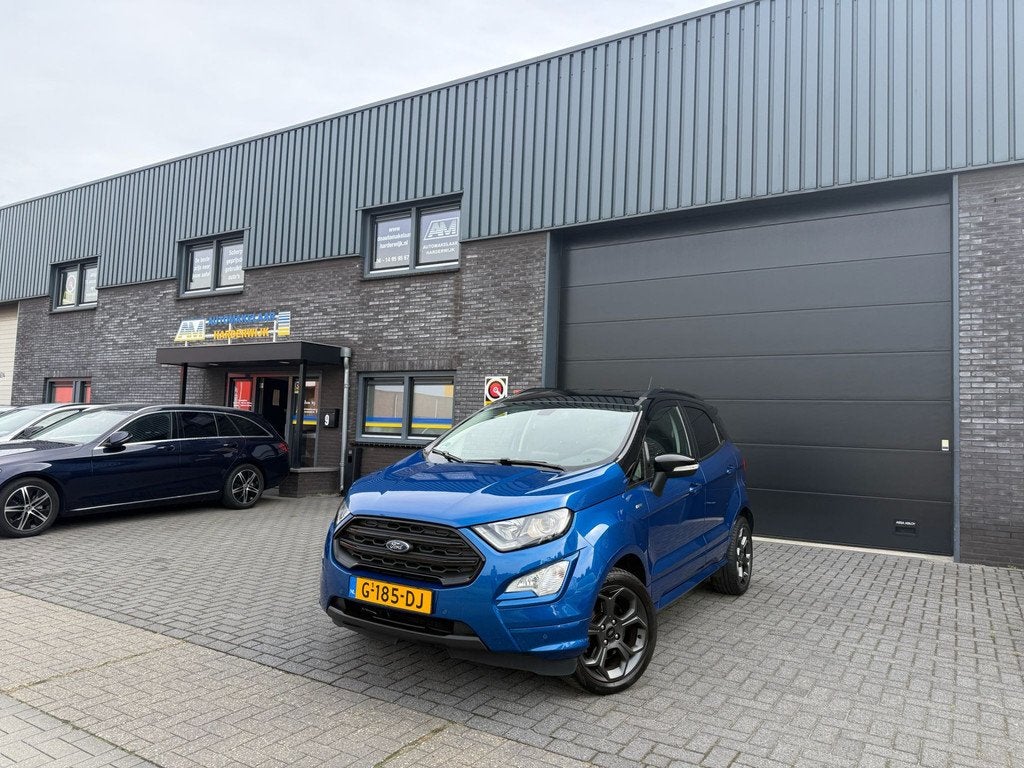 Ford EcoSport 1.0 EcoBoost ST-Line | 1E EIGENAAR | 12MND GAR, Auto's, Ford, Voorwielaandrijving, Gebruikt, Ecosport, Blauw