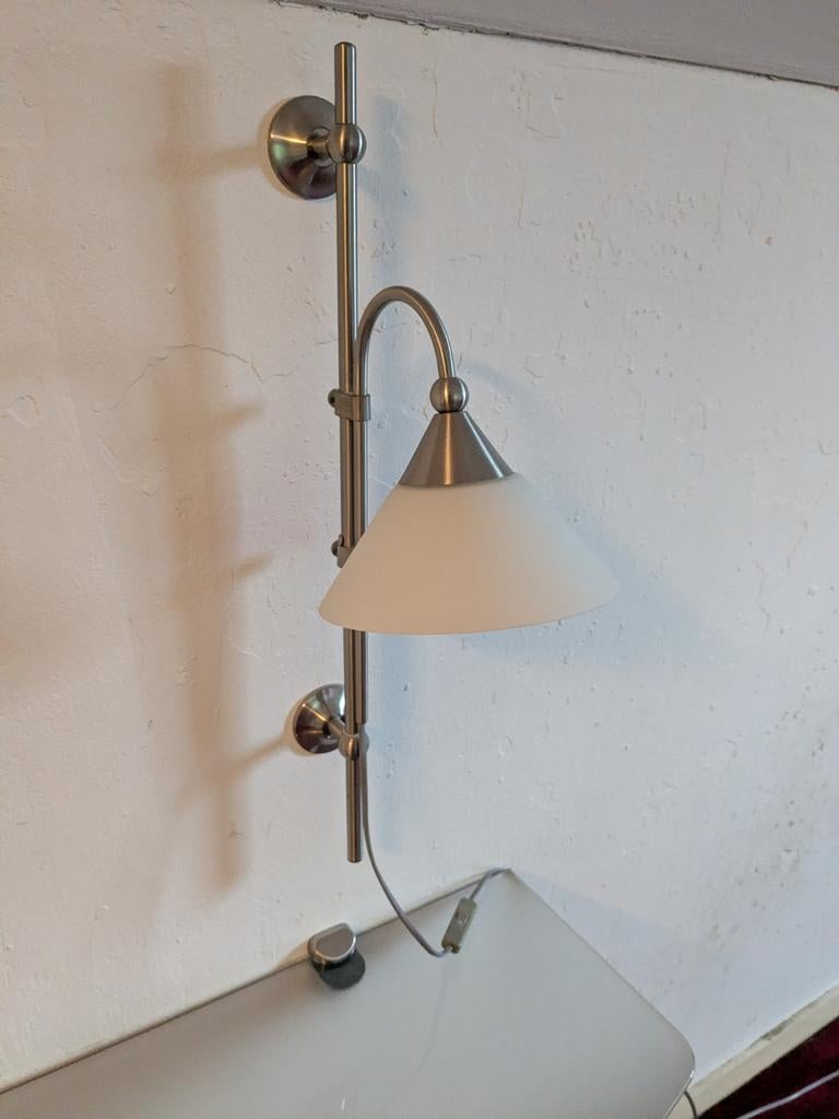 Leuke bedlampen (2 stuks) rvs -mogen weg voor € 25, Huis en Inrichting, Ophalen of Verzenden