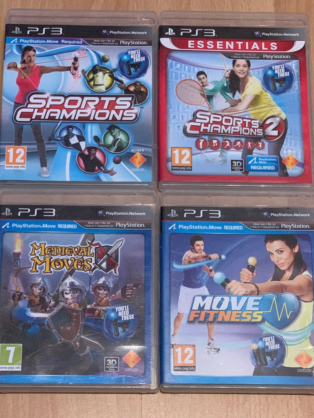 Ps3 4x move spellen, Overige genres, Ophalen of Verzenden, Zo goed als nieuw, 3 spelers of meer