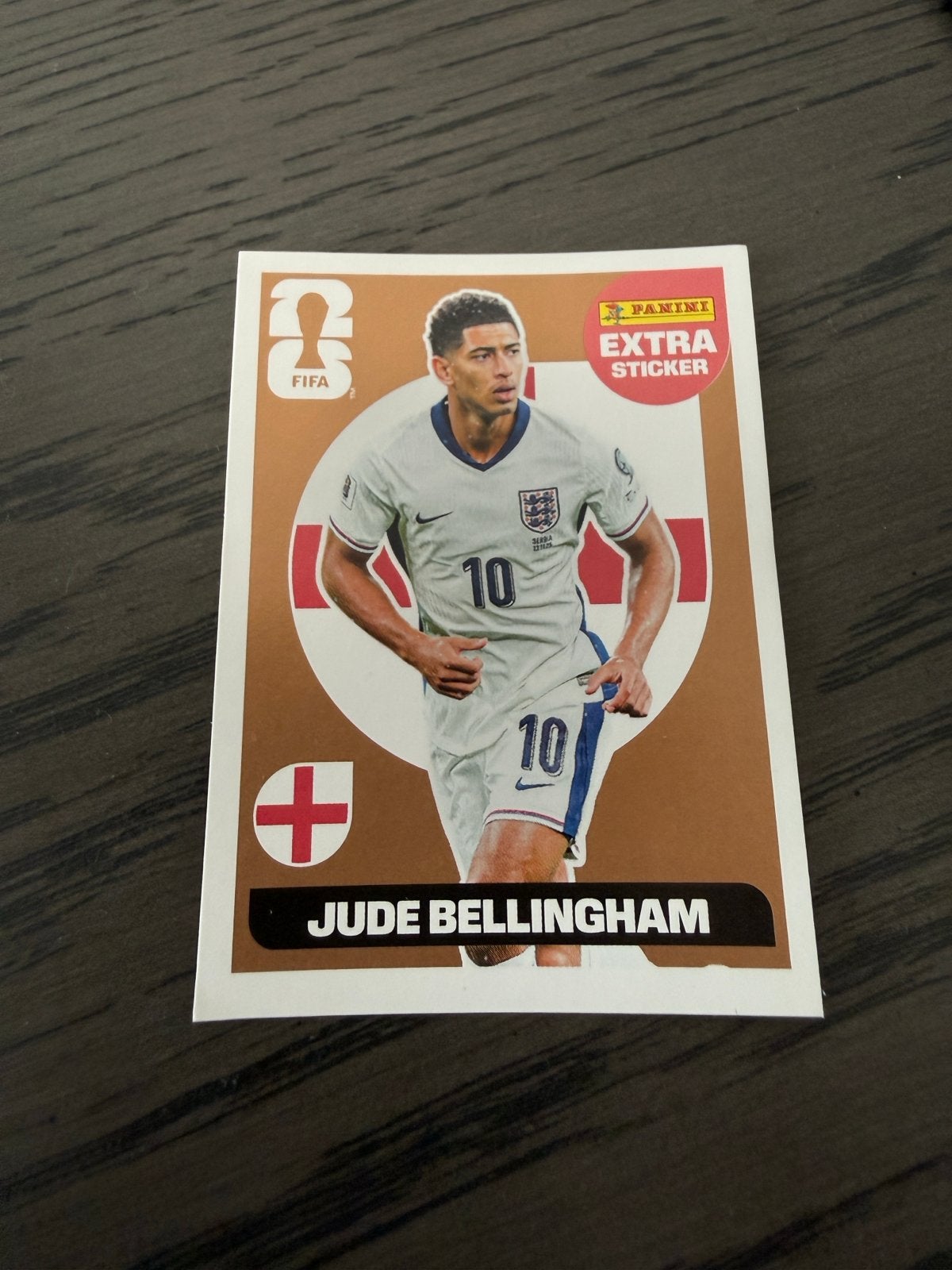 Bronzen Jude Bellingham England Panini Extra Sticker FIFA, Verzamelen, Ophalen, Nieuw, Sport
