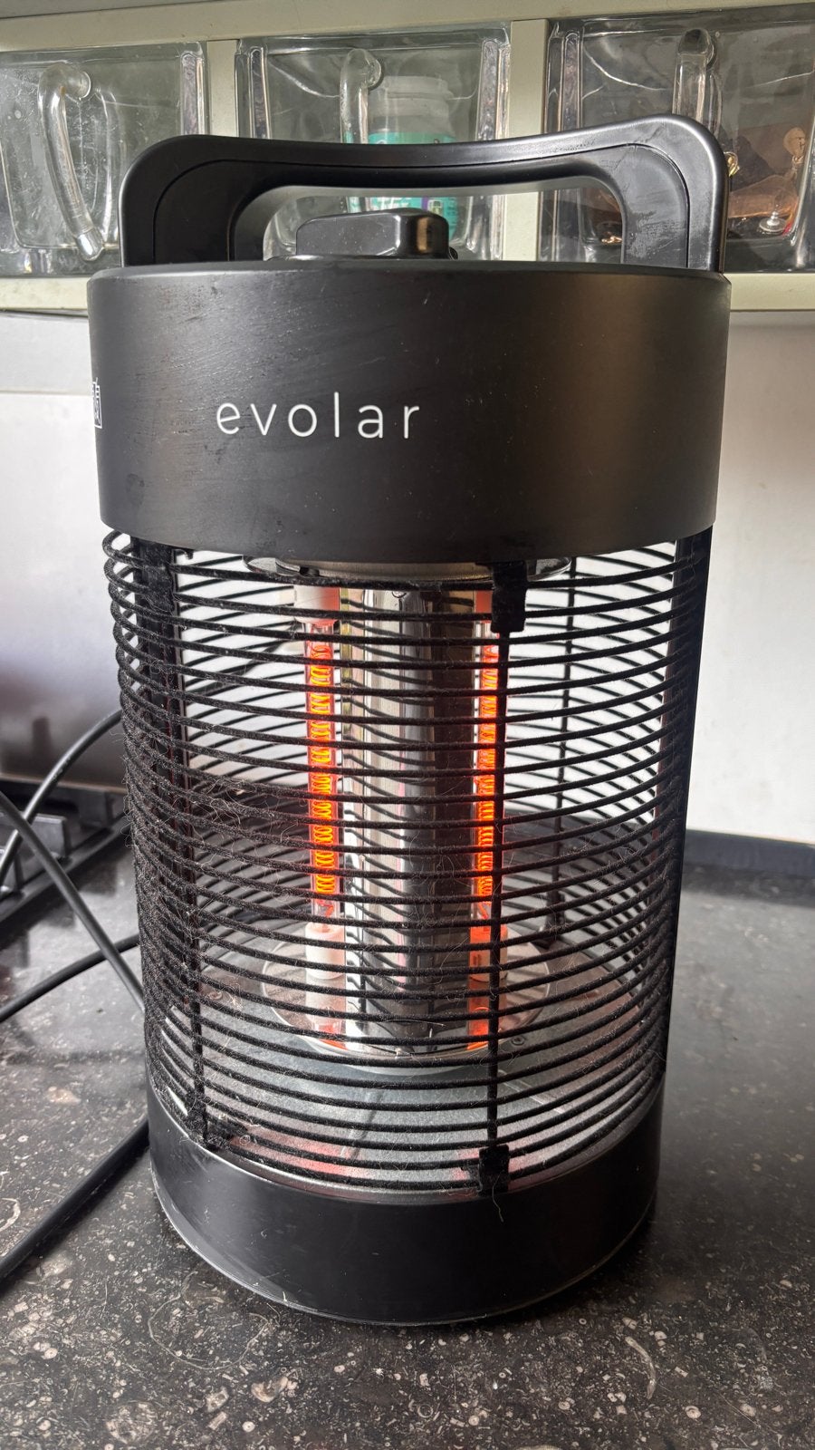 Evolar Elektrische Terrasverwarmer - Zo goed als nieuw, Elektrisch, Draaibaar, Vloer, Ophalen of Verzenden
