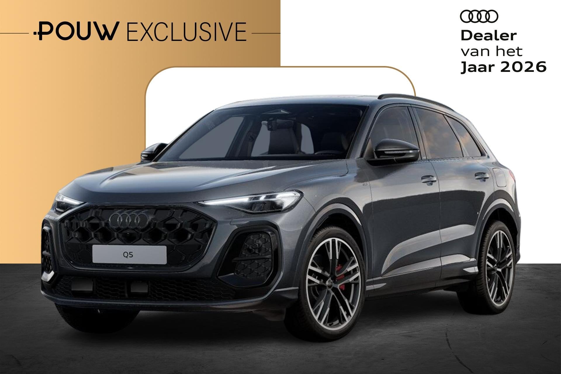 Audi Q5 367pk e-hybrid quattro S Edition Competition | Panor, Auto's, Automaat, 12 maanden, Stof, 4 cilinders