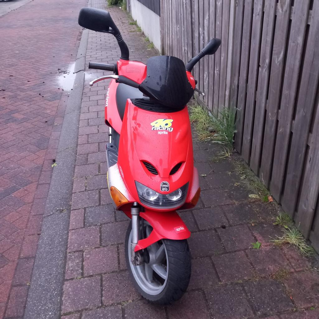 Aprilia sr50 luchtgekoeld, Fietsen en Brommers, Scooters | Aprilia, Tweetakt, Gebruikt, Maximaal 45 km/u, SR 50
