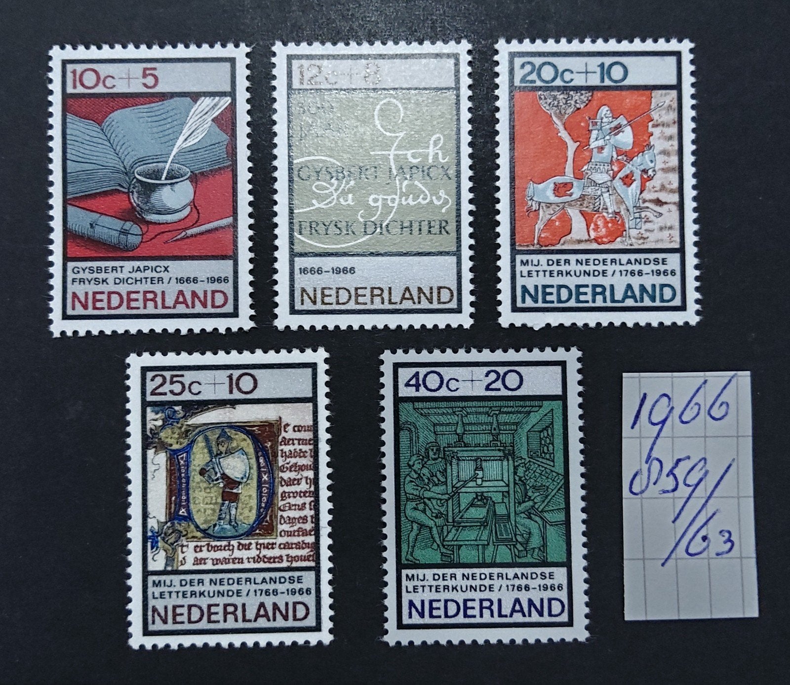 Zomerzegels 1966, Postzegels en Munten, Ophalen of Verzenden, Na 1940, Postfris