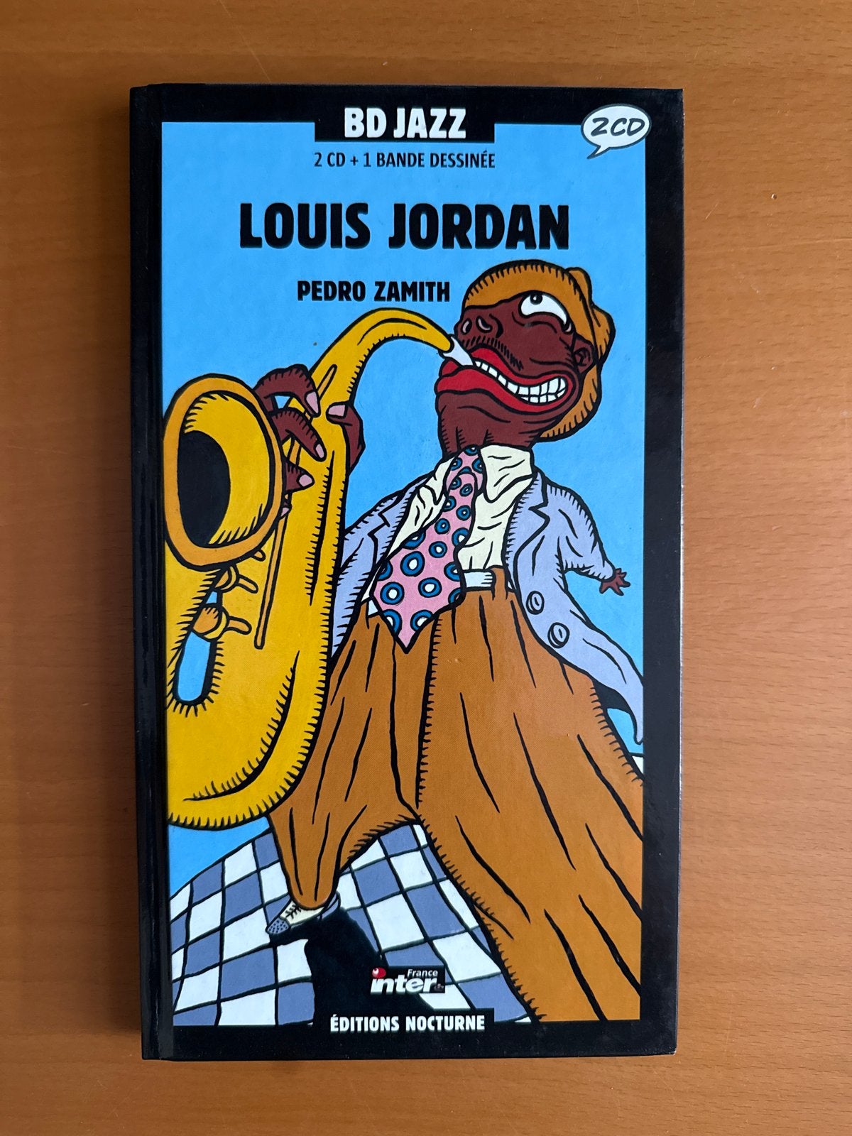 BD Jazz Louis Jordan 2 CD + 1 Bande Dessinée, Ophalen of Verzenden, Zo goed als nieuw, Inclusief boekje, Jazz