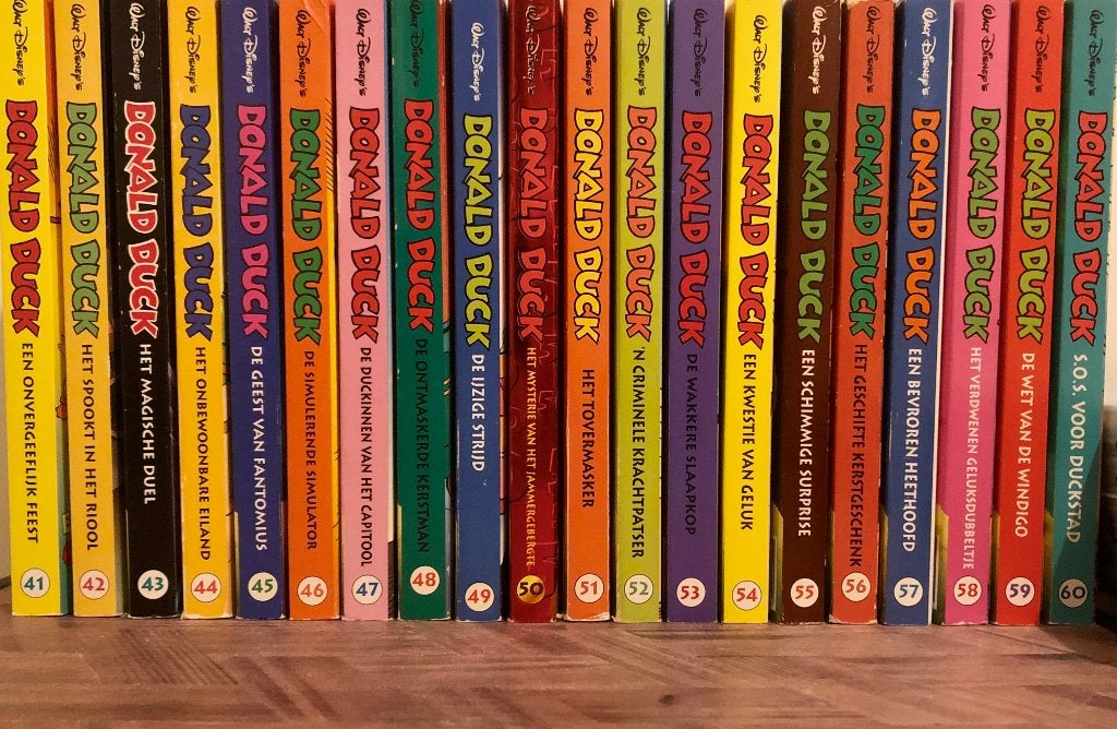 Prachtige complete set Donald Duck pockets deel 41 t/m 60!, Complete serie of reeks, Ophalen of Verzenden, Zo goed als nieuw, Donald Duck / Disney