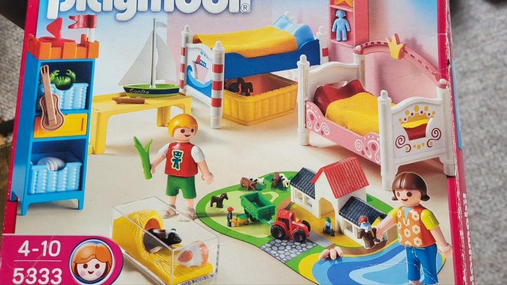 Playmobil set: Boerderij, slaapkamer en keuken, Ophalen of Verzenden, Gebruikt, Complete set