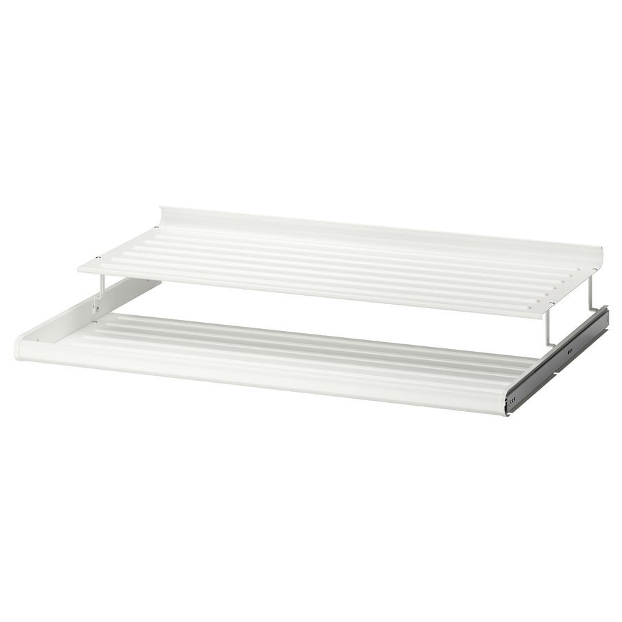 IKEA Komplement Uittrekbaar schoenenrek, wit, 100x58 cm PAX, Verzenden, Zo goed als nieuw