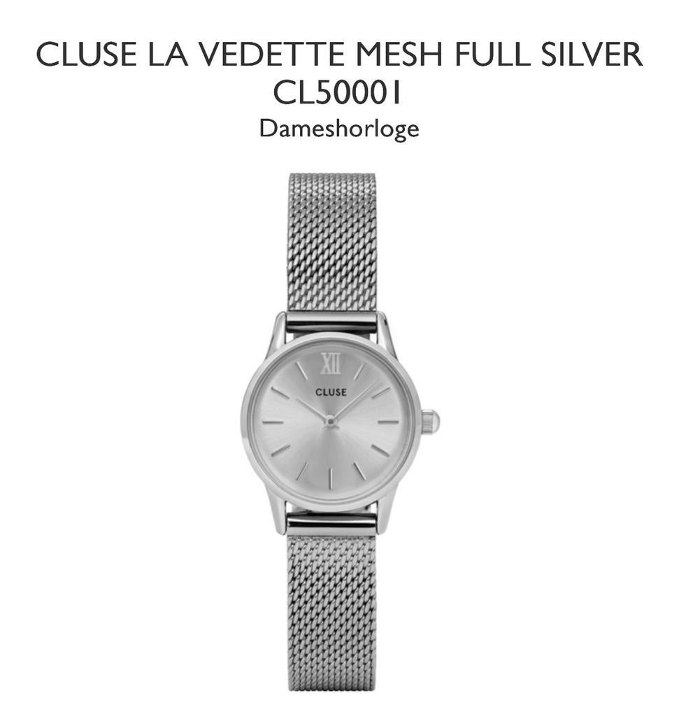 ZGAN Cluse La Vedette Mesh Silver, Ophalen of Verzenden, Zo goed als nieuw, Staal, Overige merken