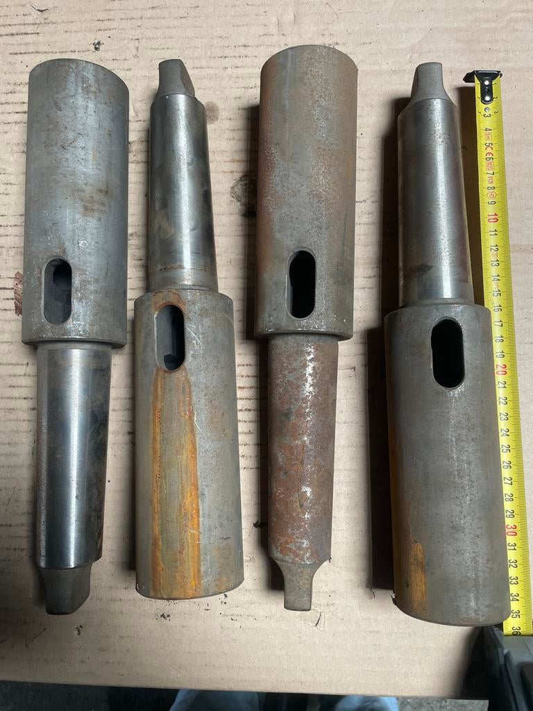 4 stuks Morseconus opname gereedschap, Ophalen, Gebruikt