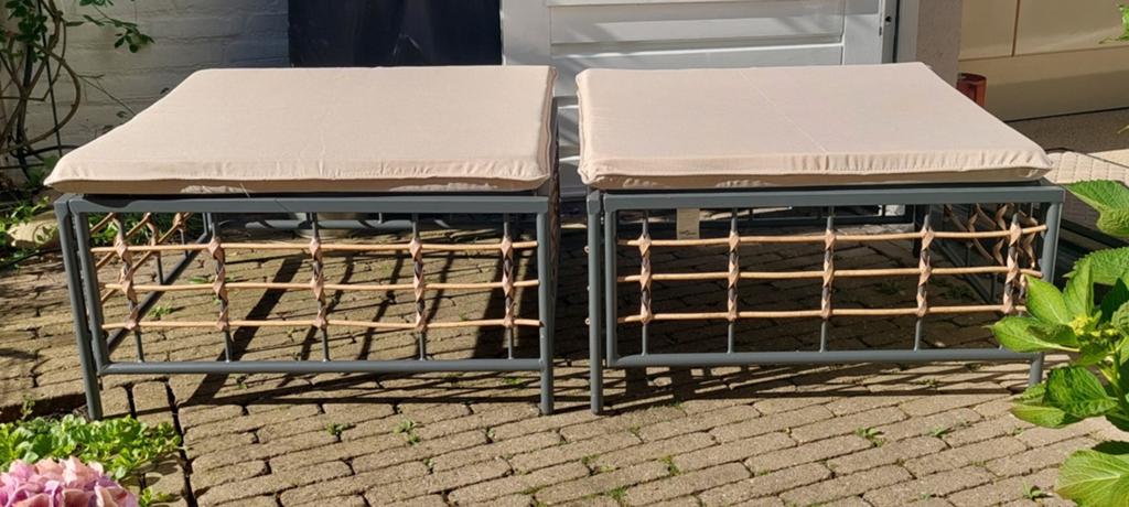 Loungehocker / Voetenbank 70x70 cm, Hocker, Loungeset, Ophalen, 2 zitplaatsen