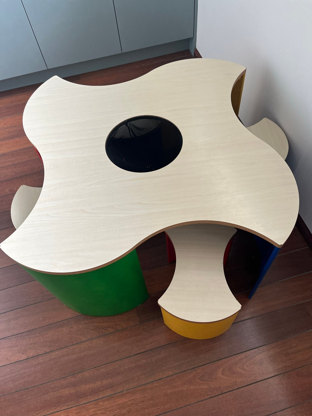 Originele LEGO speeltafel met 4 krukjes, Ophalen, Gebruikt
