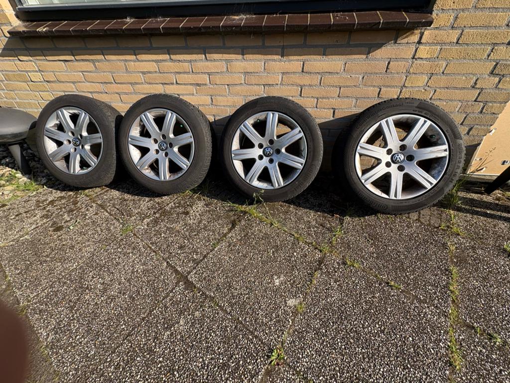 Lichtmetalen VW velgen - Continental 205/55 R16, Auto-onderdelen, Banden en Velgen, Ophalen, Gebruikt, 16 inch, Banden en Velgen