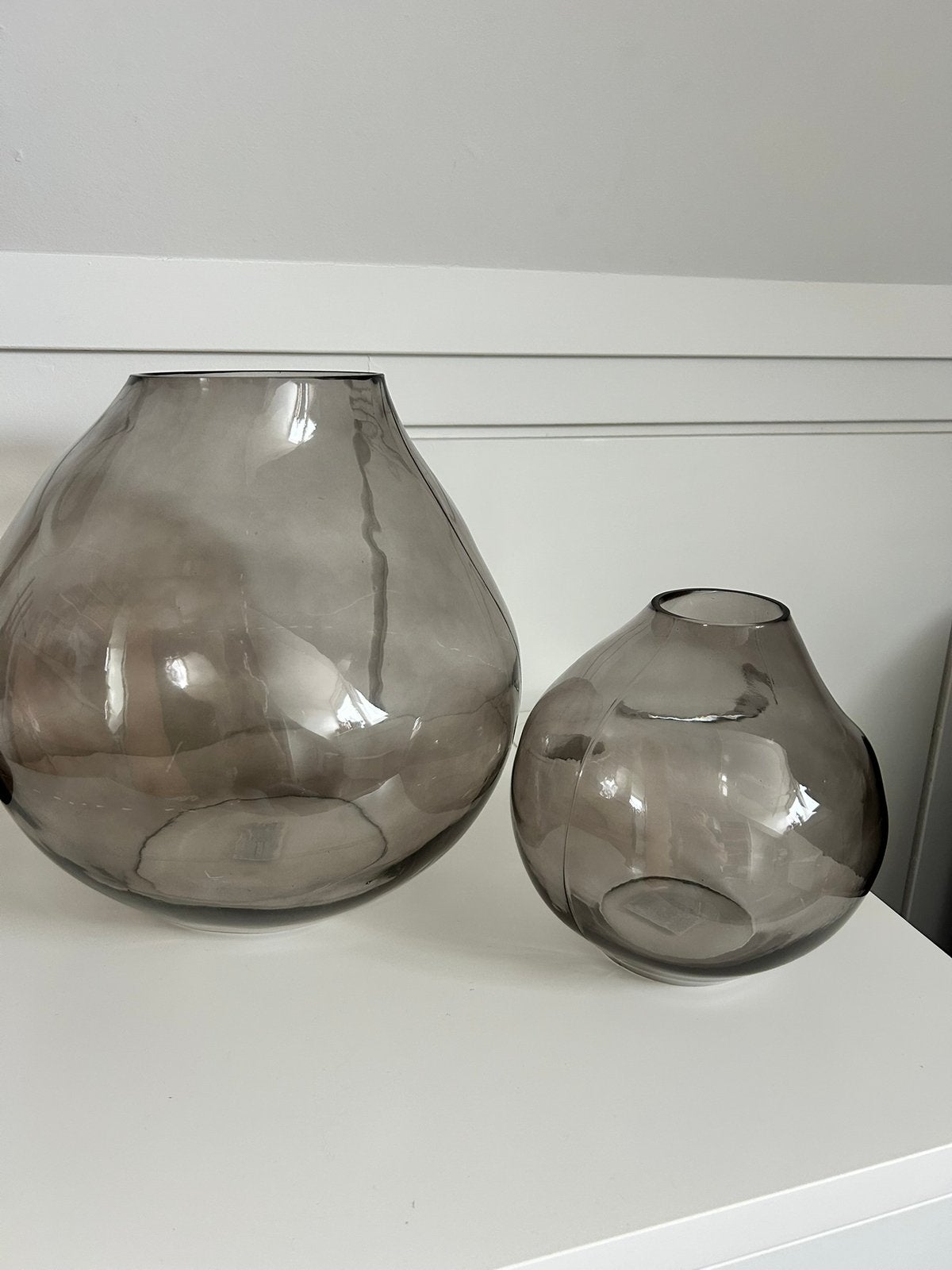 By-Boo set vazen,  Bloom groot en klein, nieuw., Ophalen, Zo goed als nieuw, Grijs