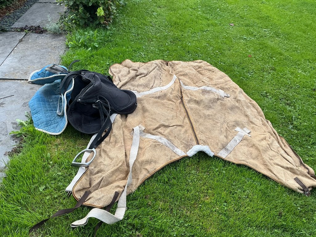 Pony zadel, Ophalen, Gebruikt