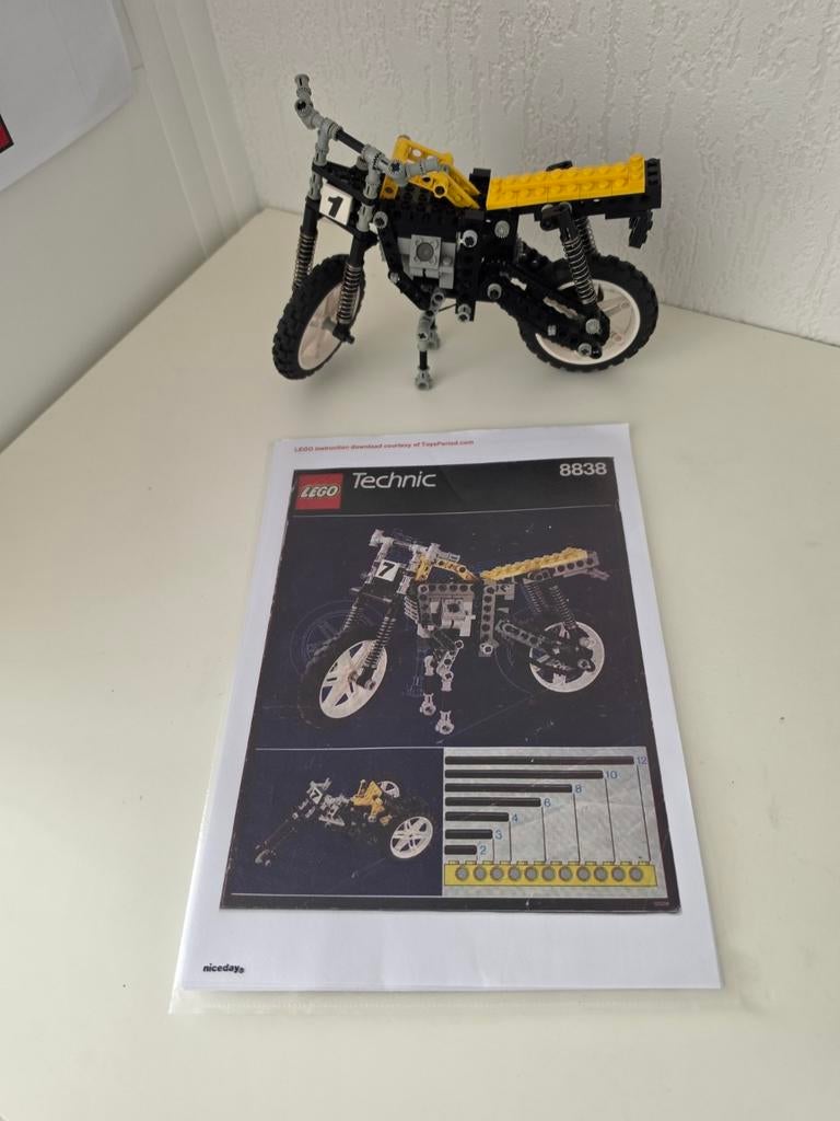 Lego crossmotor 8838, Ophalen of Verzenden, Auto's