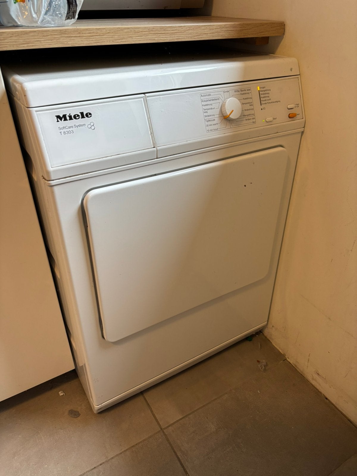 Droger Miele, Witgoed en Apparatuur, Wasdrogers, Ophalen, Gebruikt, Condens, Minder dan 85 cm