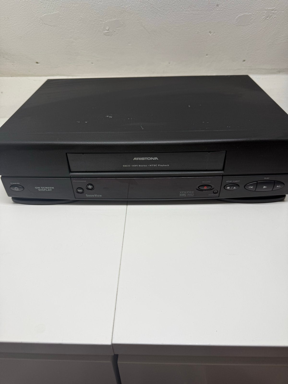 Aristona SB635 VHS Video Speler - Goede Staat, Audio, Tv en Foto, Videospelers, Ophalen of Verzenden, Gebruikt, VHS-speler of -recorder