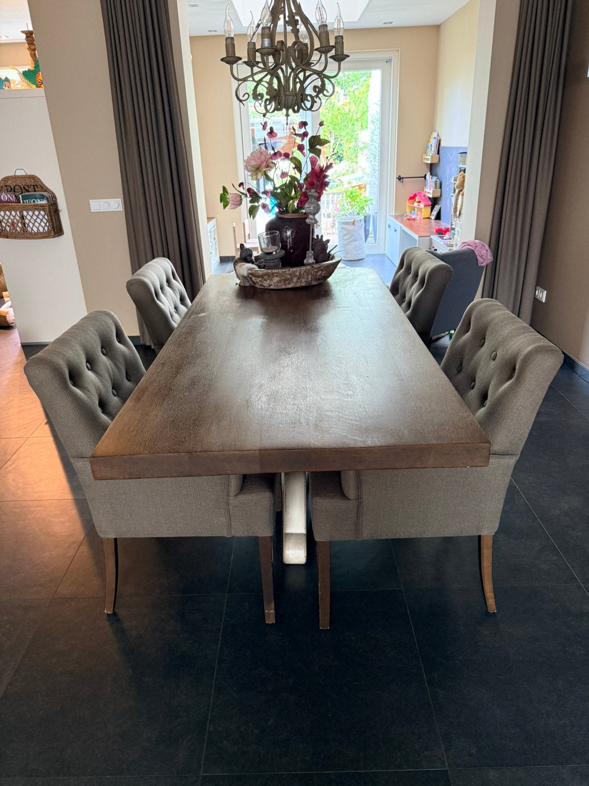 Eetkamerset, Ophalen, Gebruikt, 4 tot 6 stoelen
