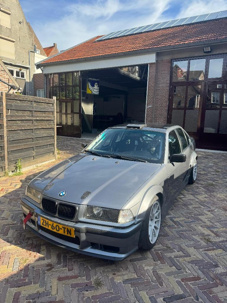 BMW M3 E36 S50 Circuit auto, Met APK, 1991 Grijs, Auto's, BMW, Achterwielaandrijving, 1280 kg, Zwart, Traction-control
