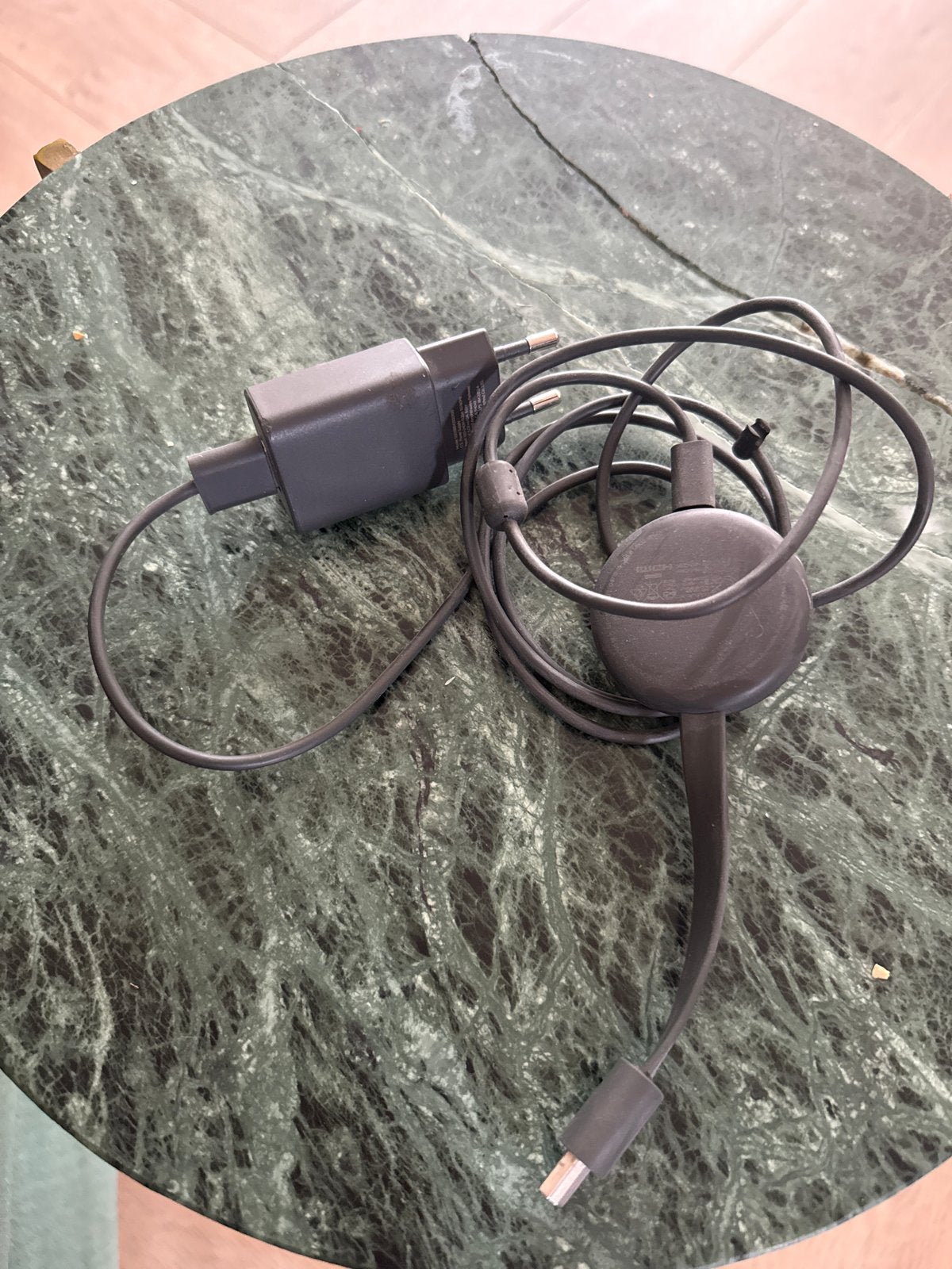 Google Chromecast met adapter en kabel, Audio, Tv en Foto, Ophalen of Verzenden, Gebruikt, HDMI, Zonder harde schijf