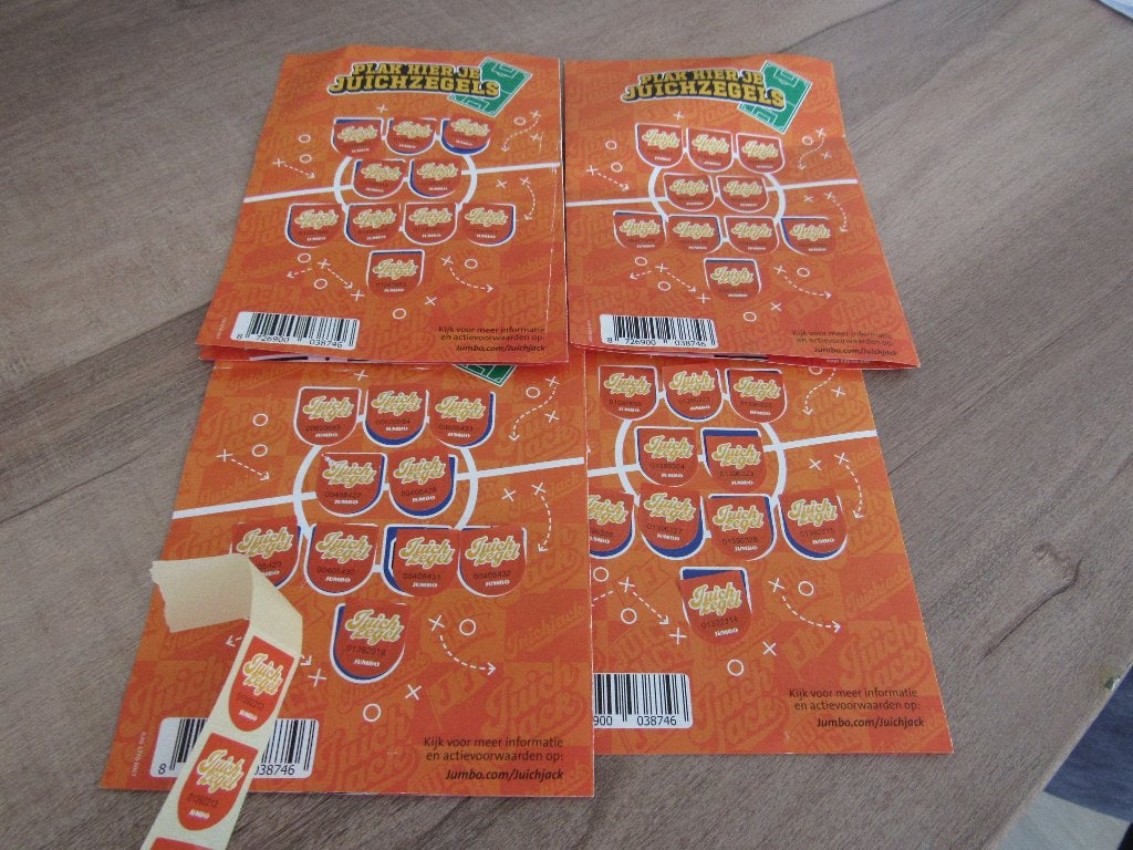 jumbo juich jack zegels ruilen voor embleem, Verzamelen, Jumbo, Ophalen of Verzenden