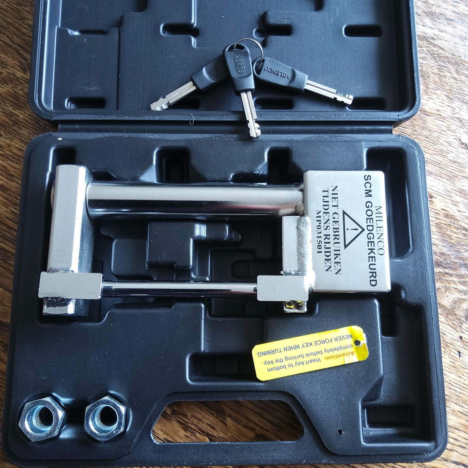 Milenco Compact SCM gekeurd disselslot, Hobby caravan, Ophalen of Verzenden, Zo goed als nieuw