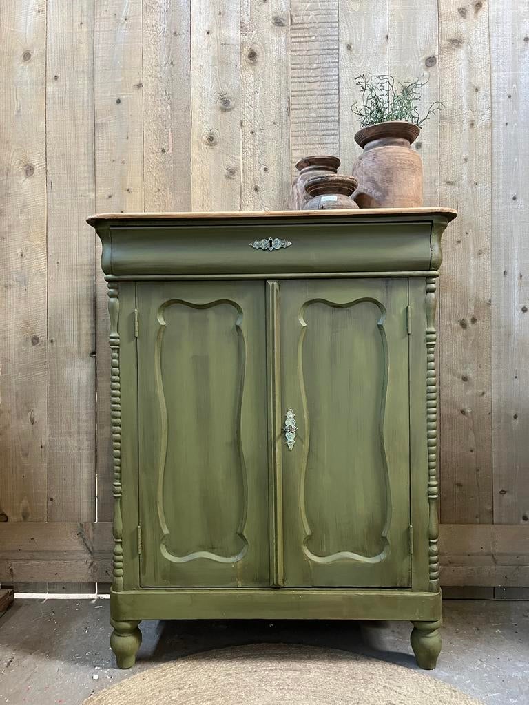 Meidenkastje olijf groen, Kinderen en Baby's, Kinderkamer | Commodes en Kasten, Ophalen, 50 tot 70 cm, 105 cm of meer, 100 cm of meer