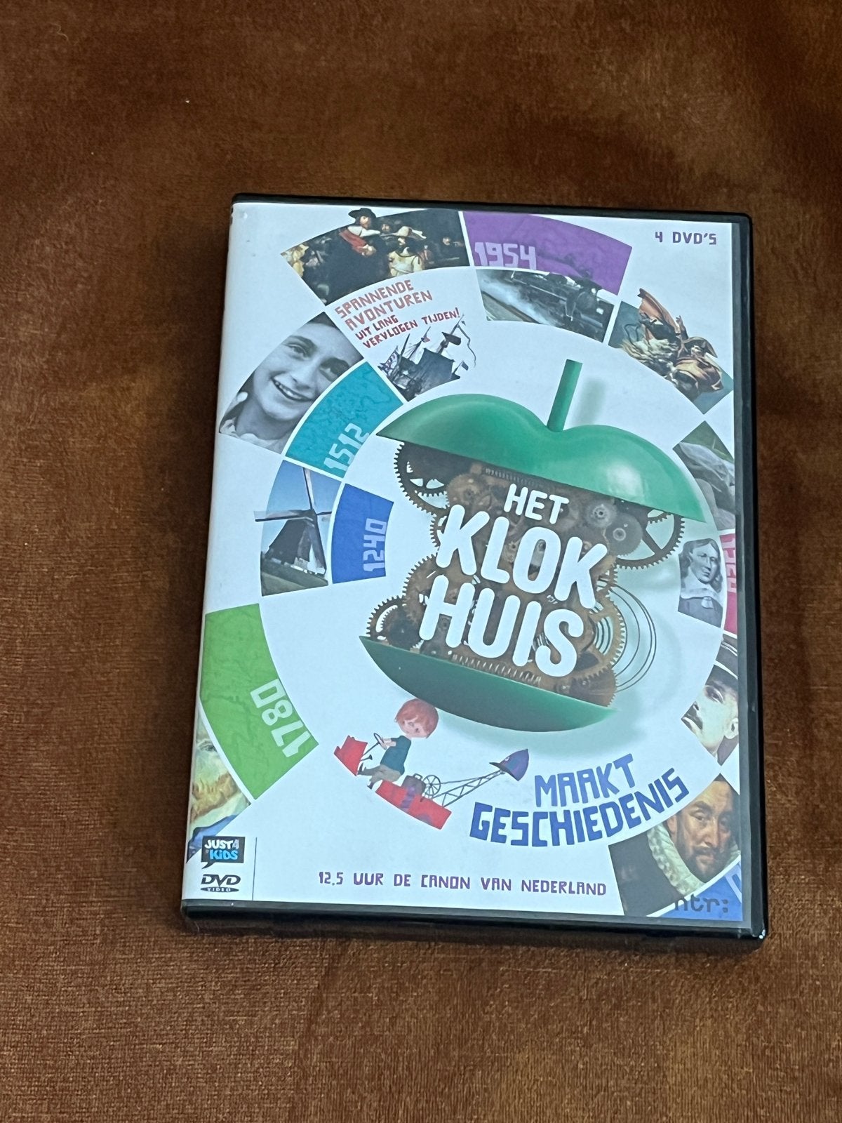 Het Klokhuis Maakt Geschiedenis DVD-box - 4 DVD's, Alle leeftijden, Boxset, Ophalen of Verzenden, Educatief
