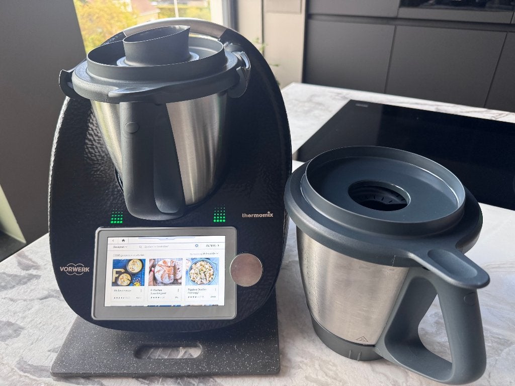 Thermomix TM6 Sparkling Black, Ophalen, 3 snelheden of meer, Zo goed als nieuw, 2 tot 3 liter
